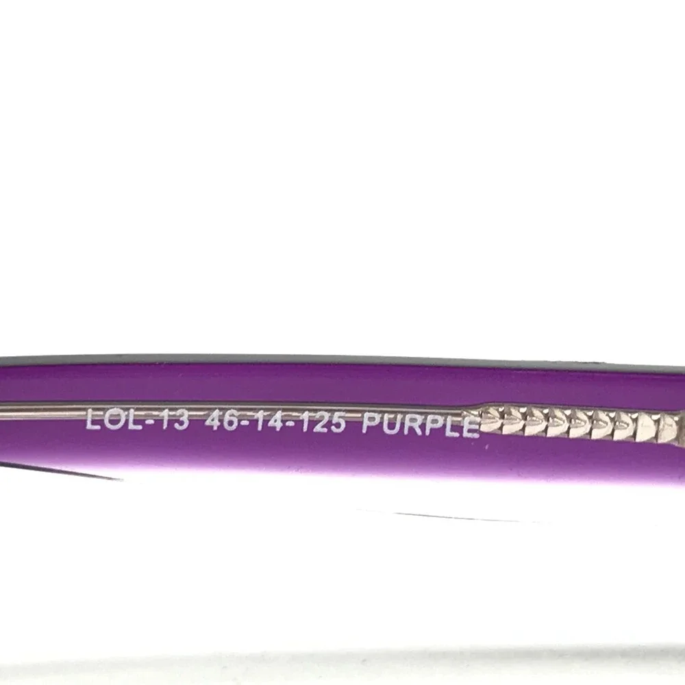 Zack & Zoe LOL-13 PURPLE Eyeglasses Frames Rectangular Full Rim 46-14-125
